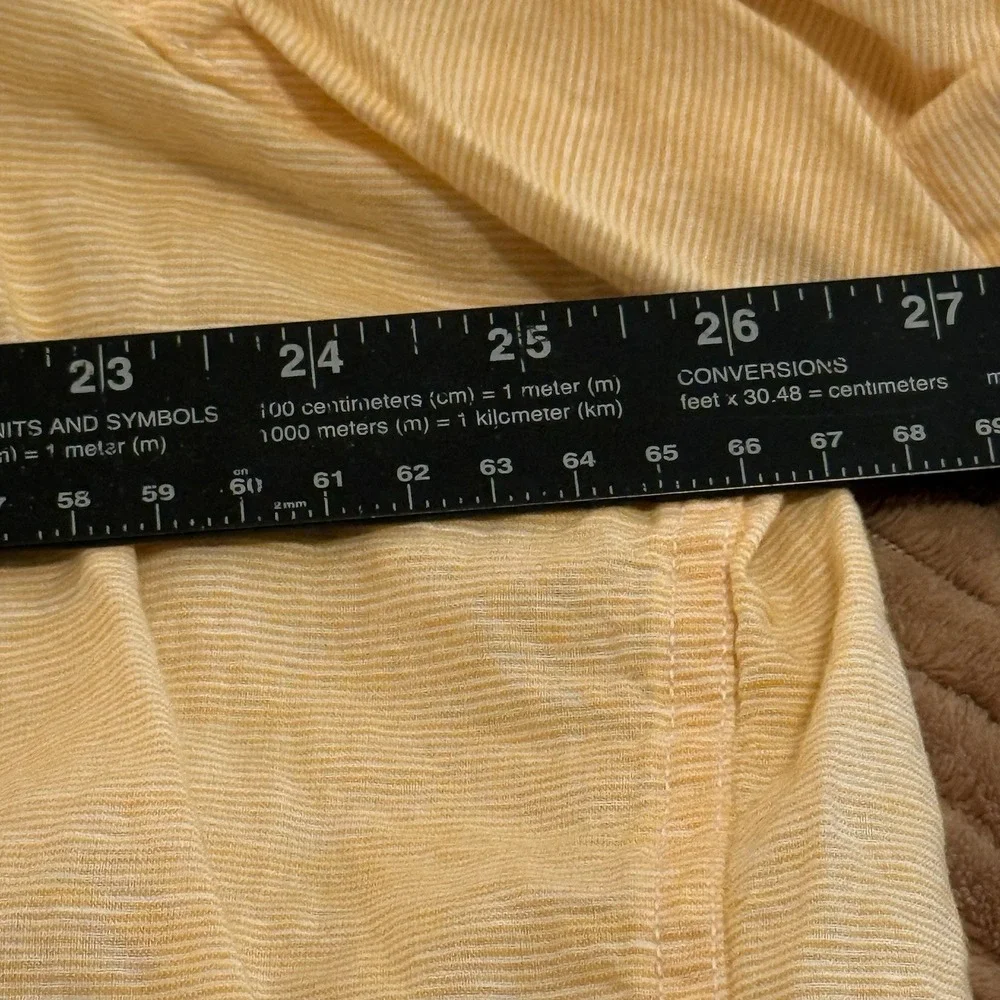 Weatherproof Mens 2X Linen Blend Button Up Shirt Yellow Office Casual‎ Preppy